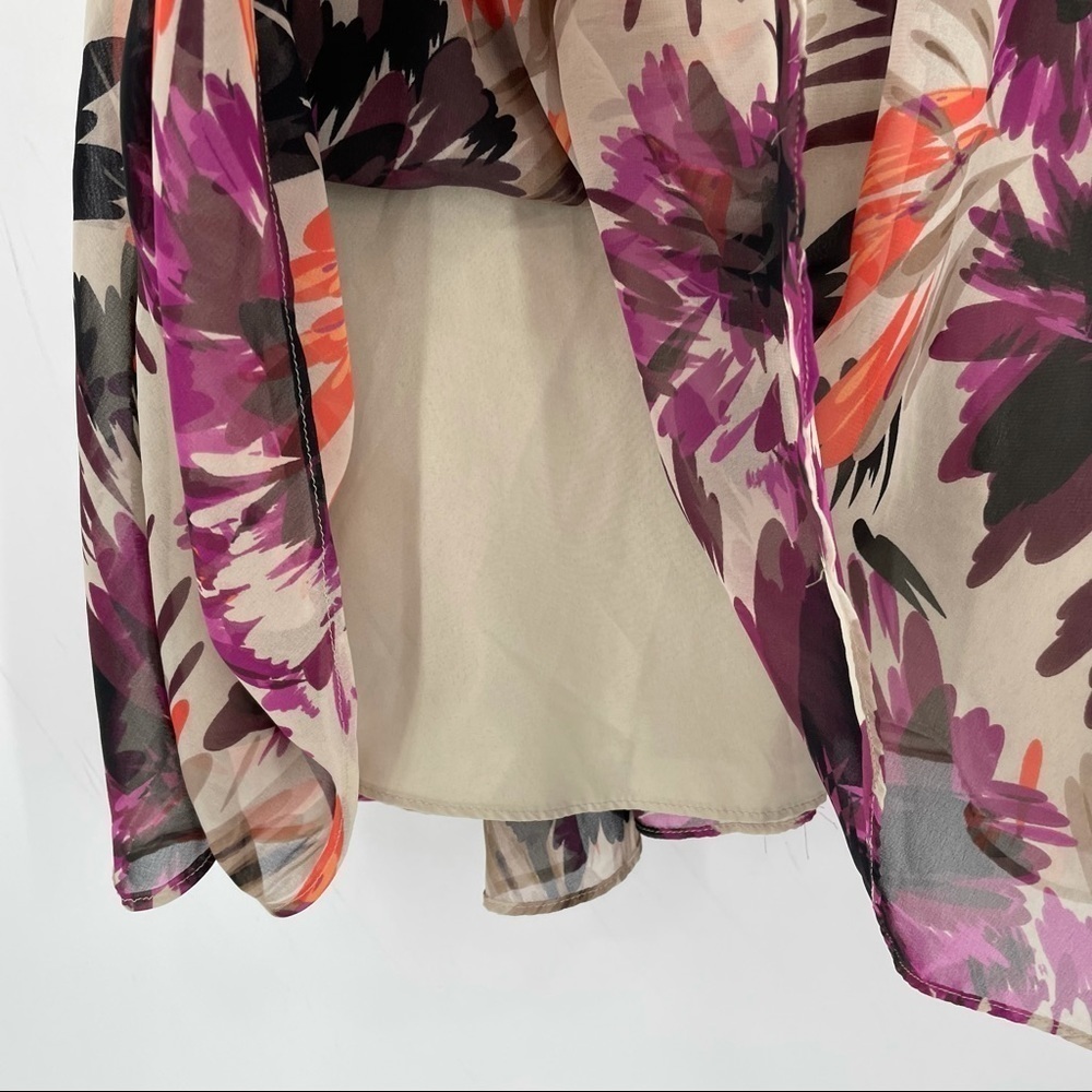 Elle Purple & Tan Floral Dress - Picture 8 of 15